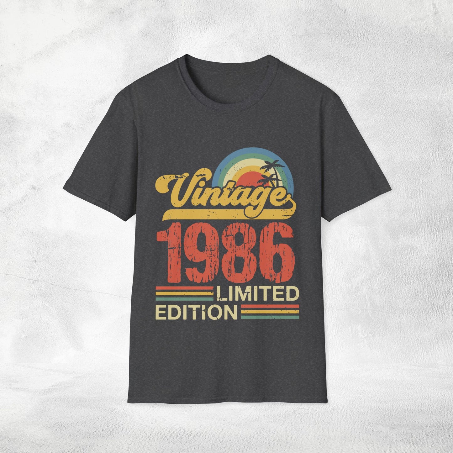 Unisex year of birth shirt 1986