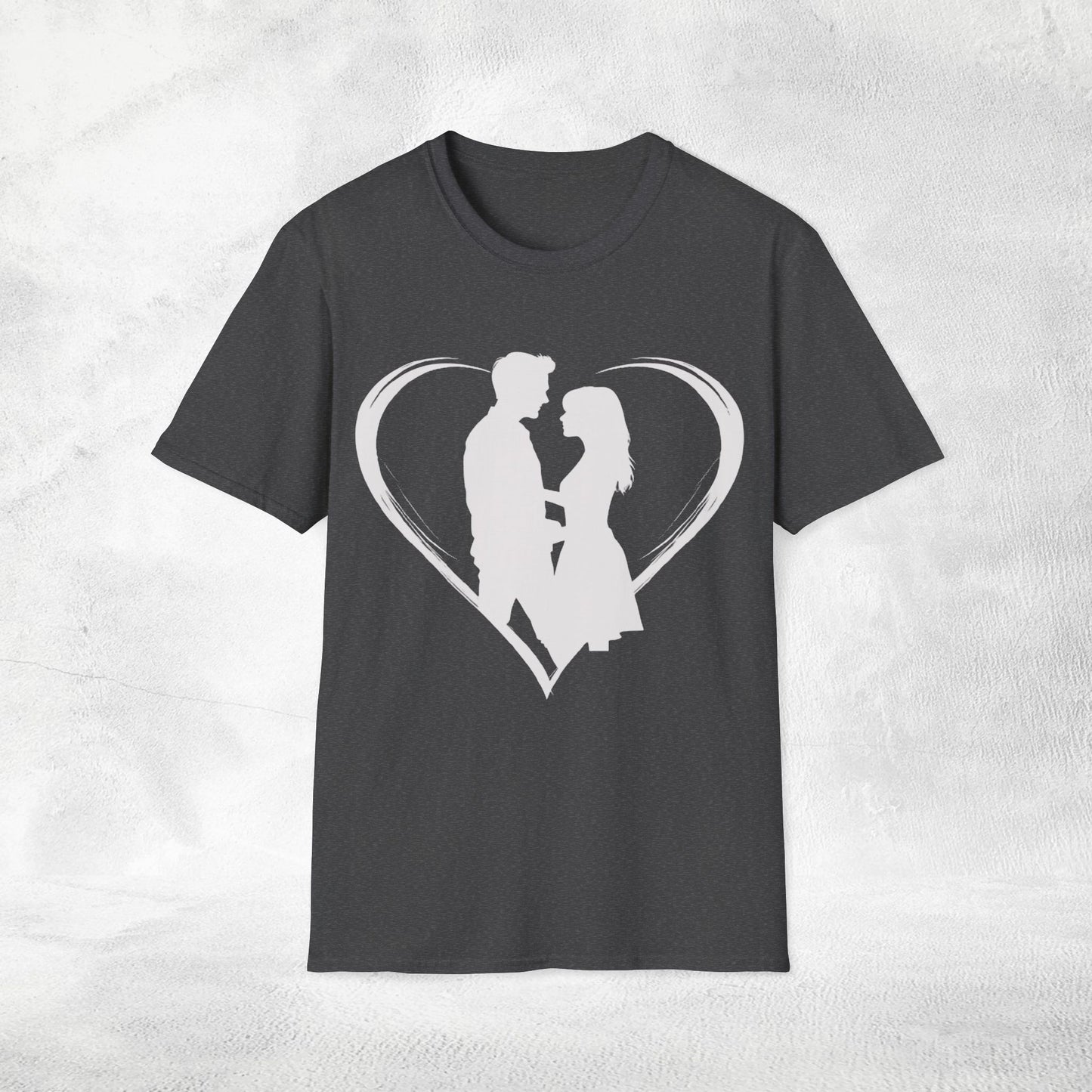 Unisex couples T-Shirt heart