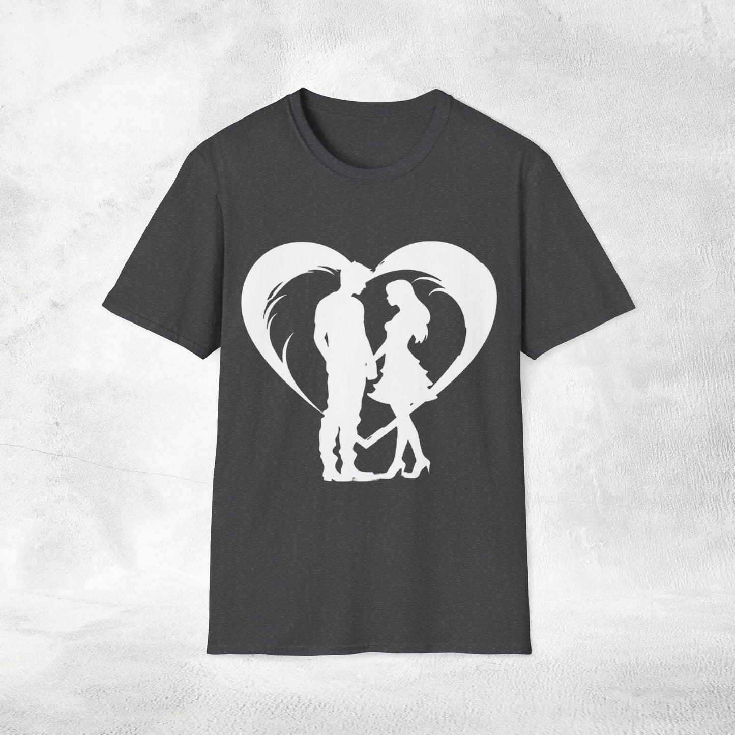 Unisex couples T-Shirt heart
