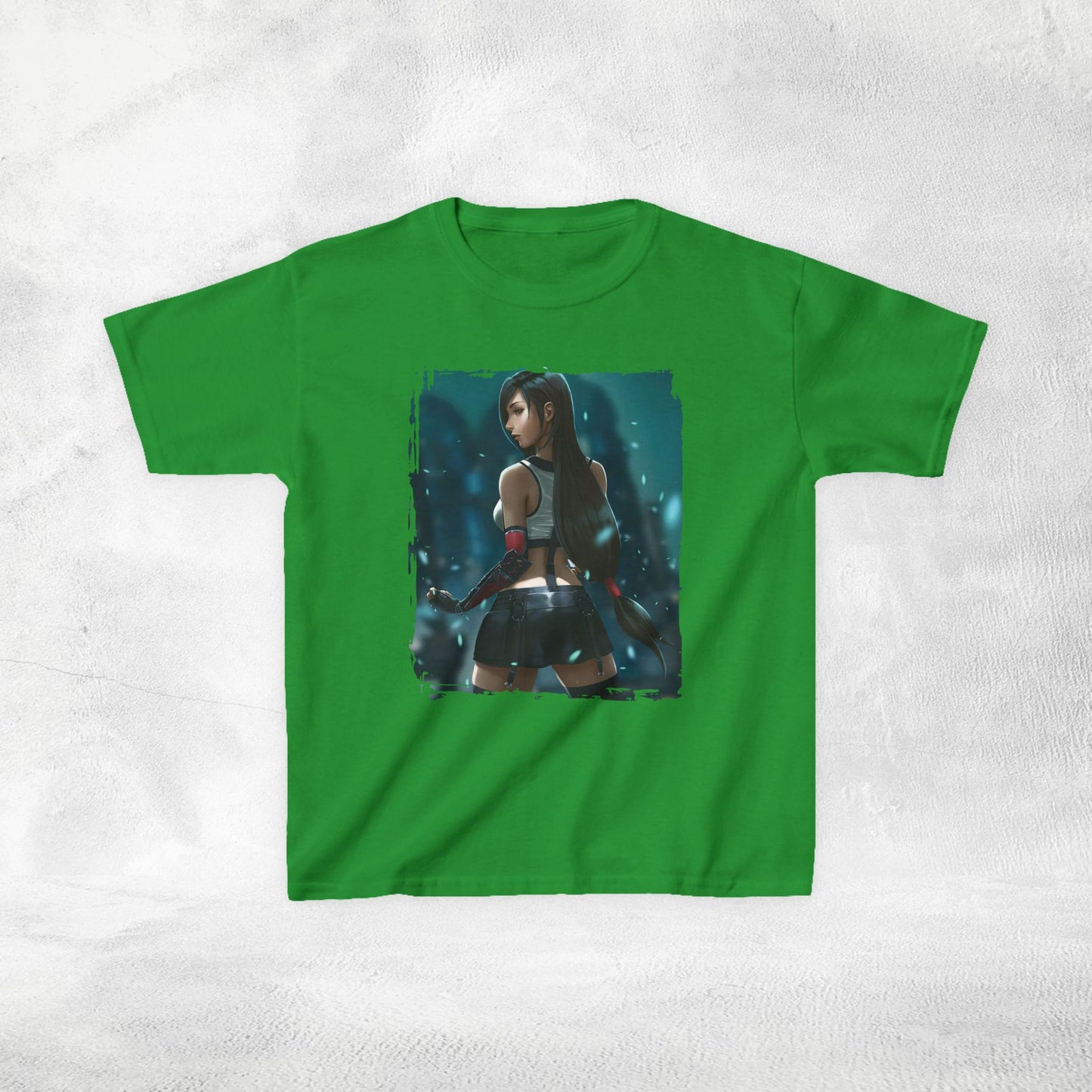 Kids  gaming shirt Final Fantasy Tifa Lockhart