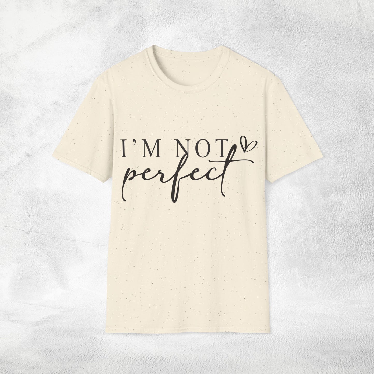 Women's Slogan T-shirt i'm not perfect