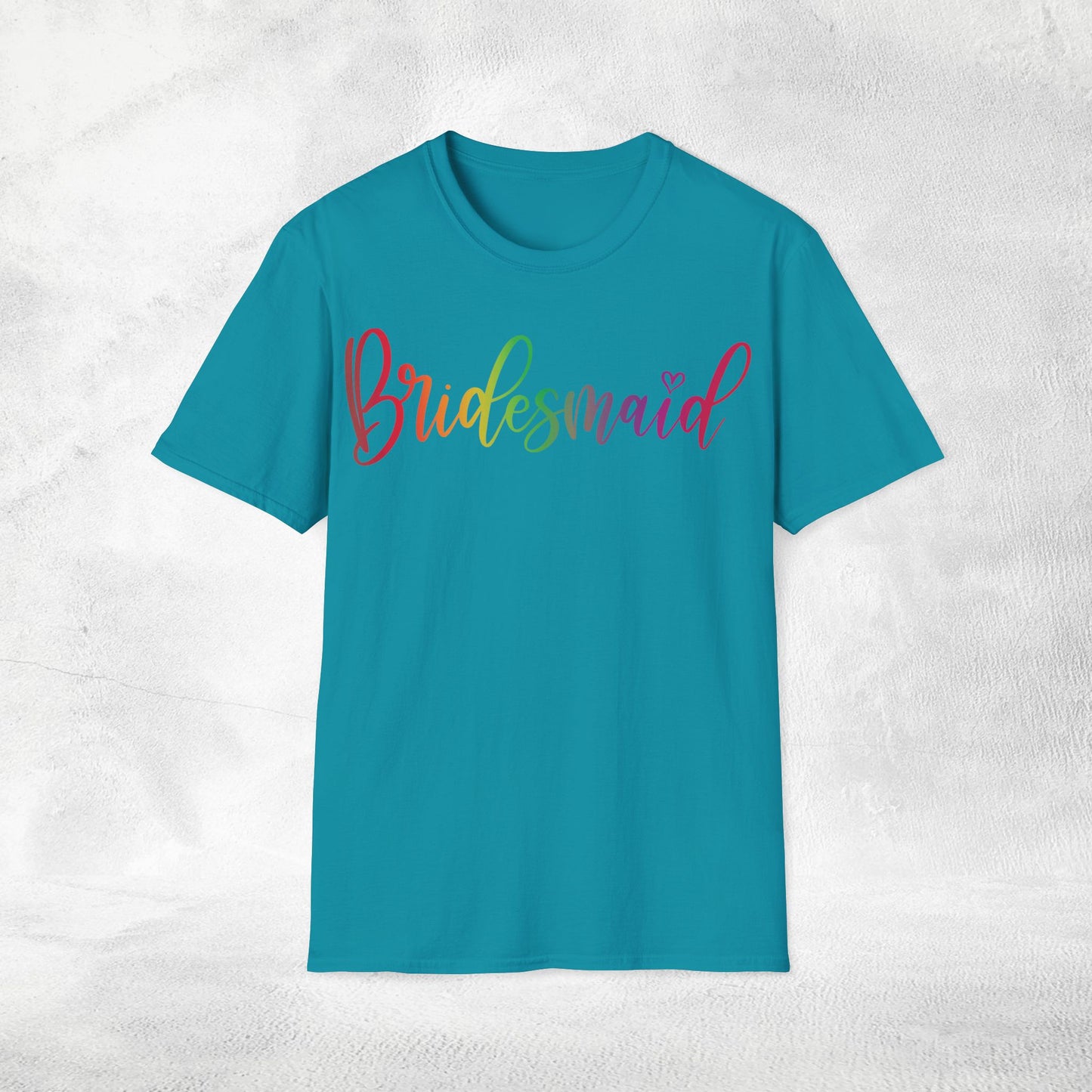 Womens T-Shirt Bridesmaid bachelorette party Rainbow LGBTQ+ Edition