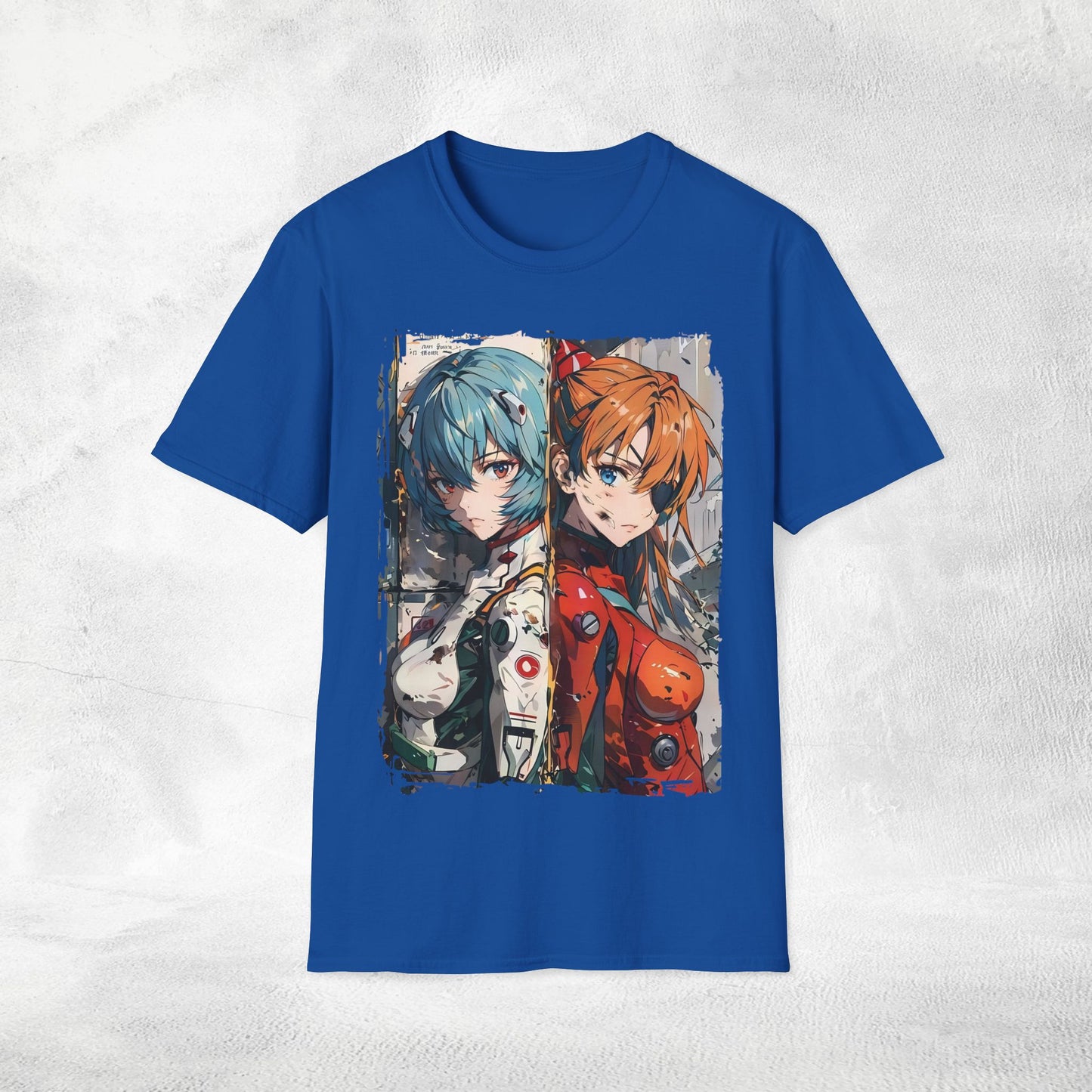 Unisex anime shirt Rei Ayanami and Asuka Langley Soryu