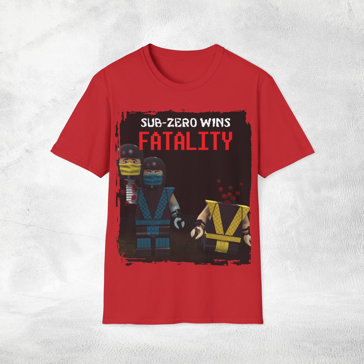 Unisex gaming shirt Mortal Kombat Sub-Zero Fatality