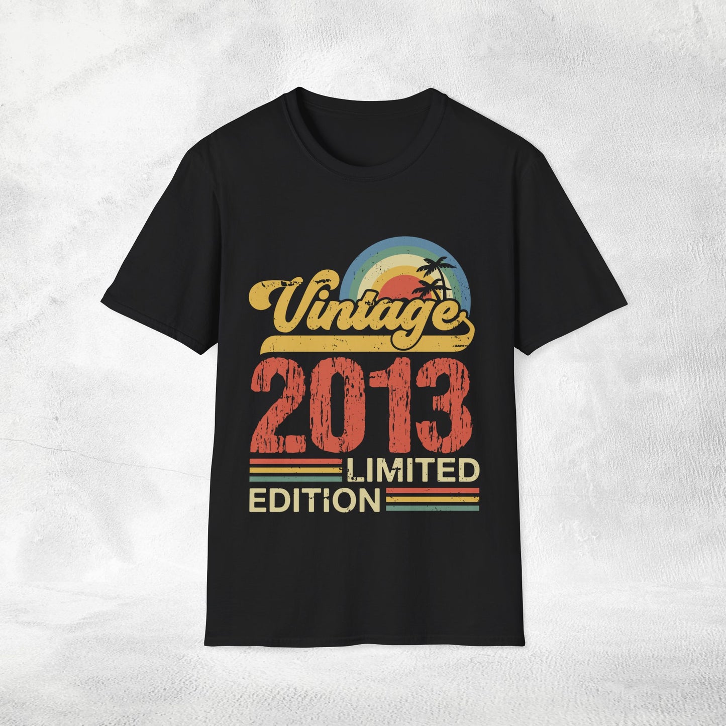 Unisex year of birth shirt 2013