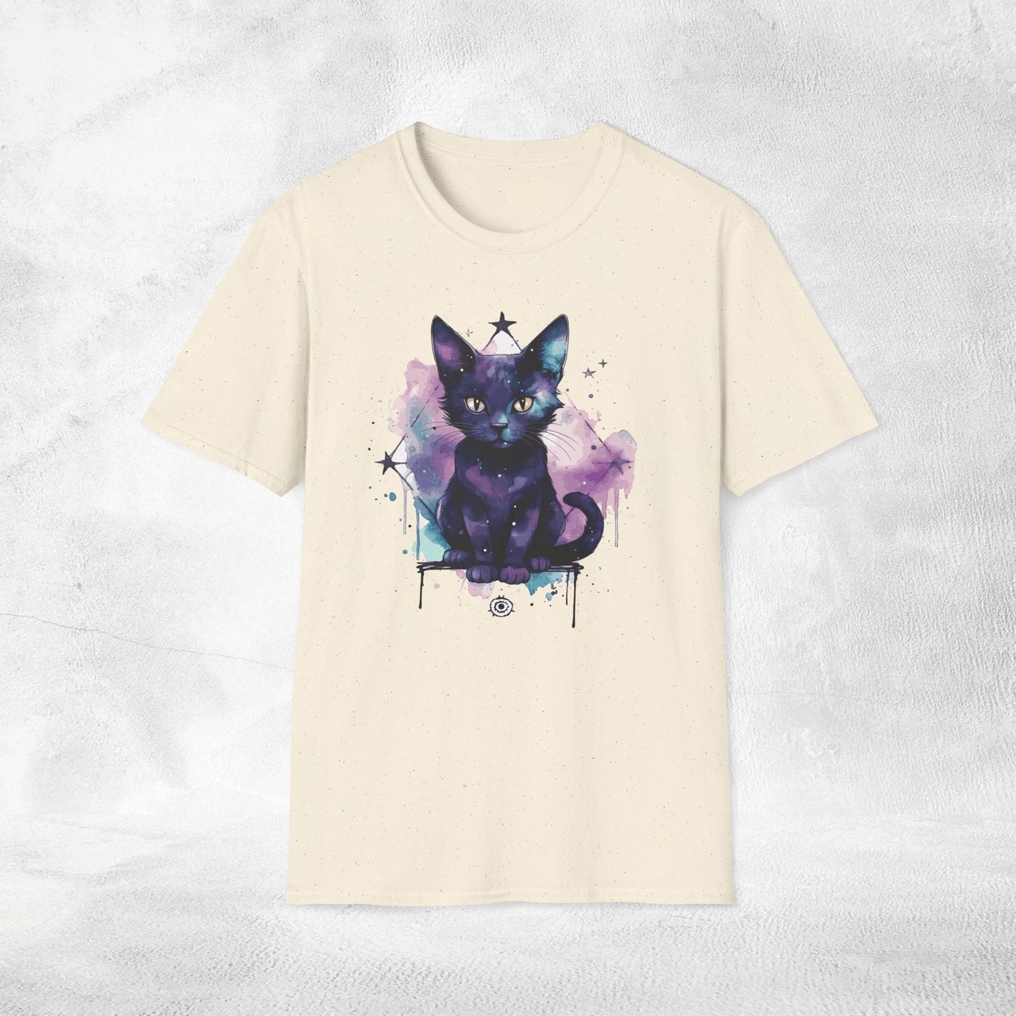 Unisex Gothic Shirt Pastel Black Cat