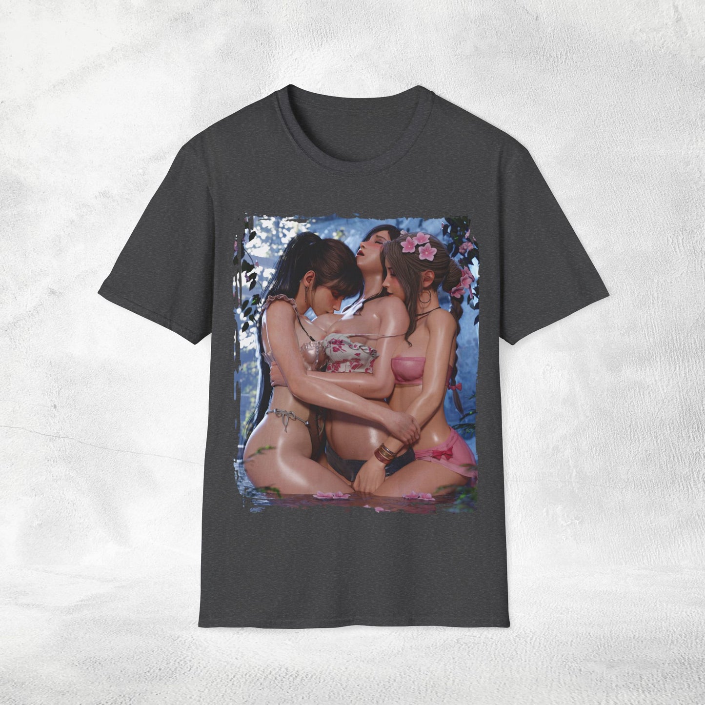 Unisex Gaming shirt Final Fantasy / Stellar Blade Aerith Gainsborough Tifa Lockhart and Eve