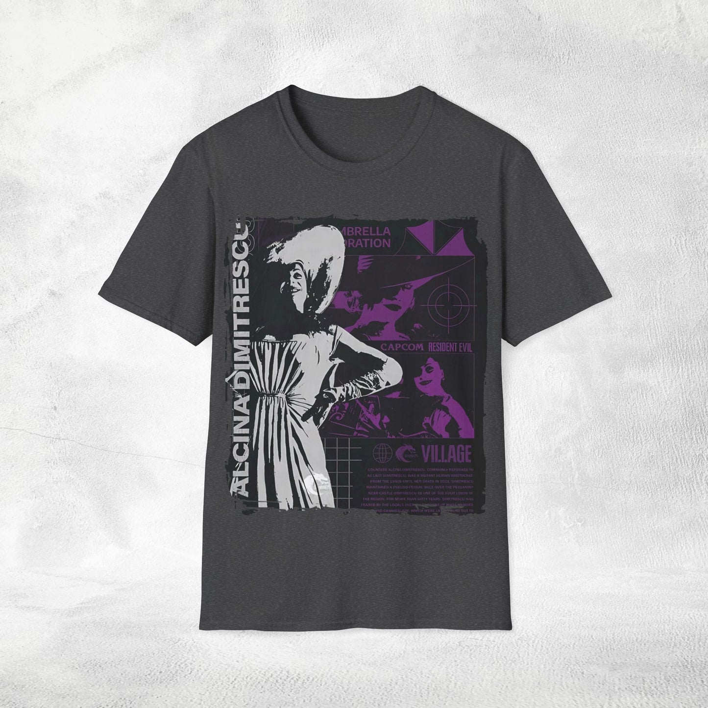 Unisex gaming shirt Resident Evil Lady Dimitresco