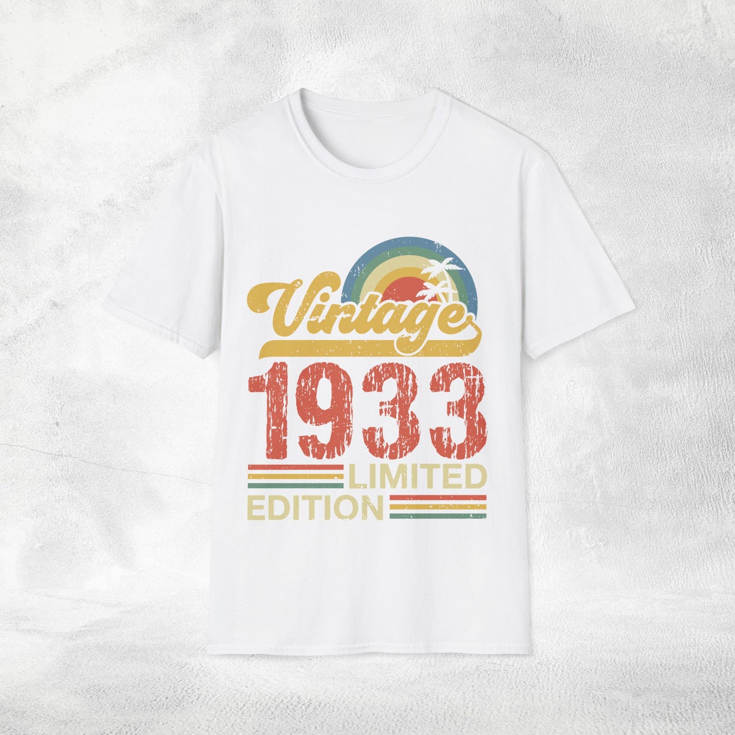 Unisex year of birth shirt 1933