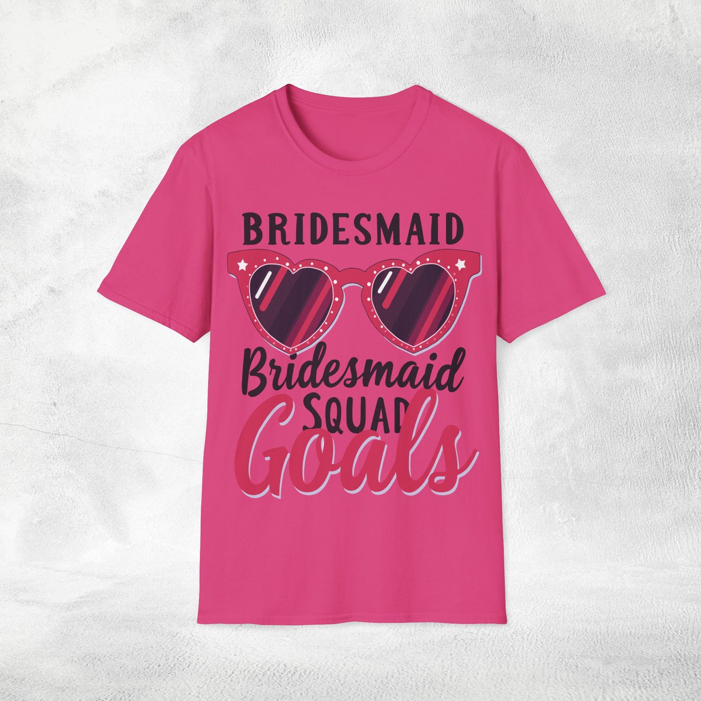 Women T-Shirt Bridesmaid Squad Goals bachelorette party