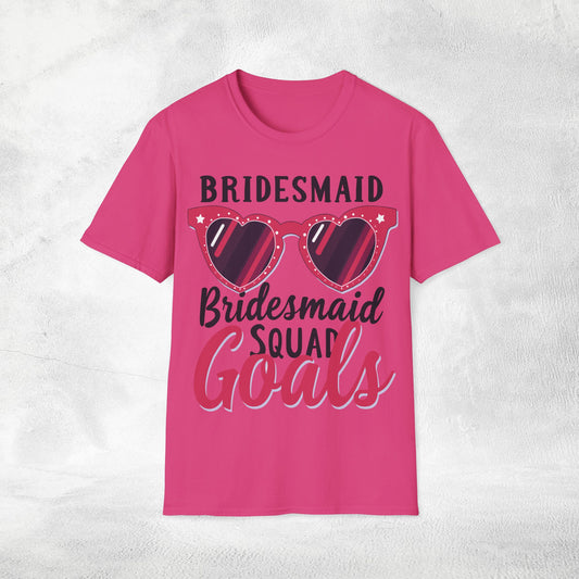 Women's T-Shirt Bridesmaid Squad Goals bachelorette party