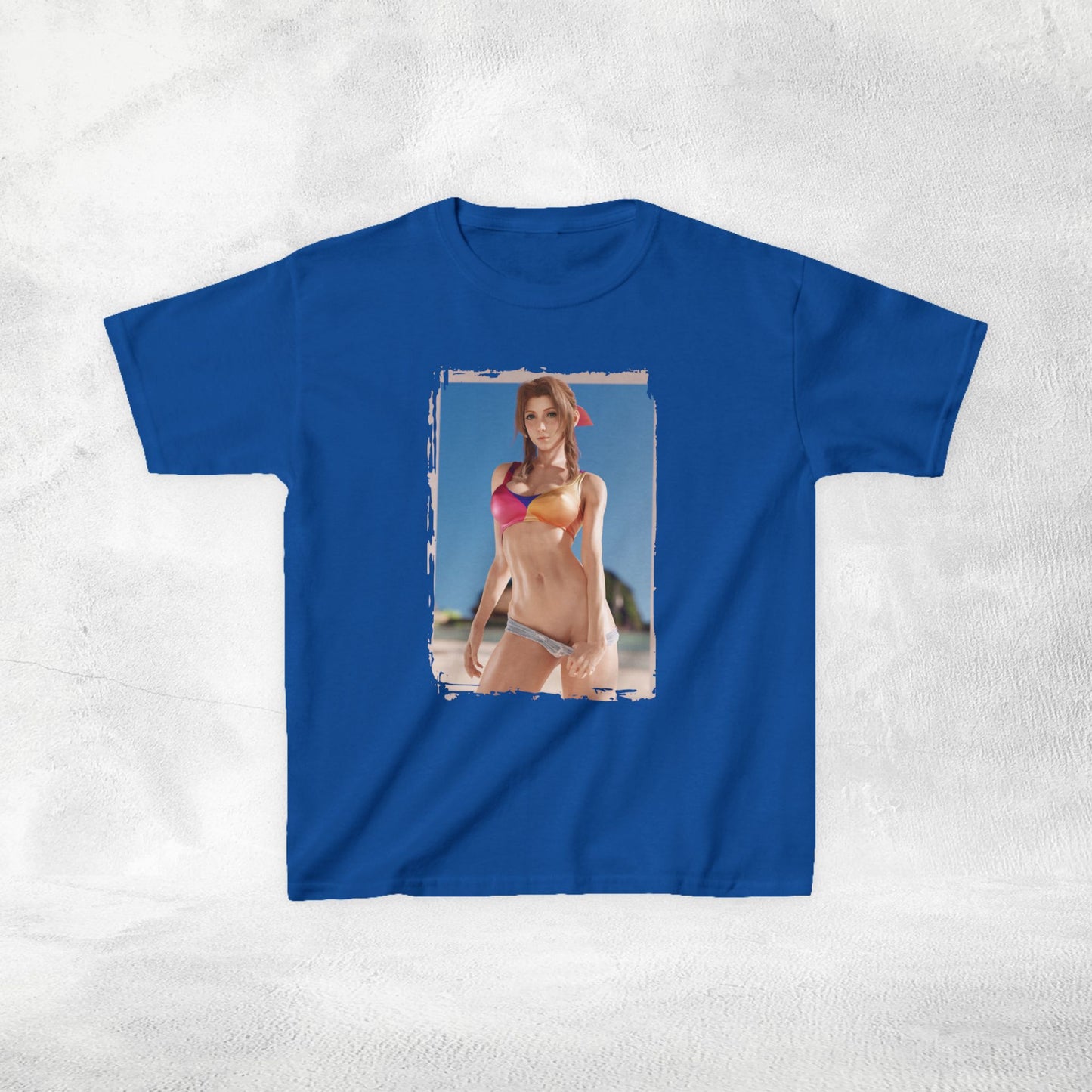 Kids gaming shirt Final Fantasy Aerith swimsuit