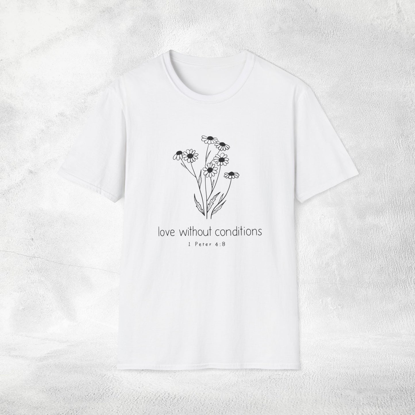 Women's Slogan T-shirt love without conditions