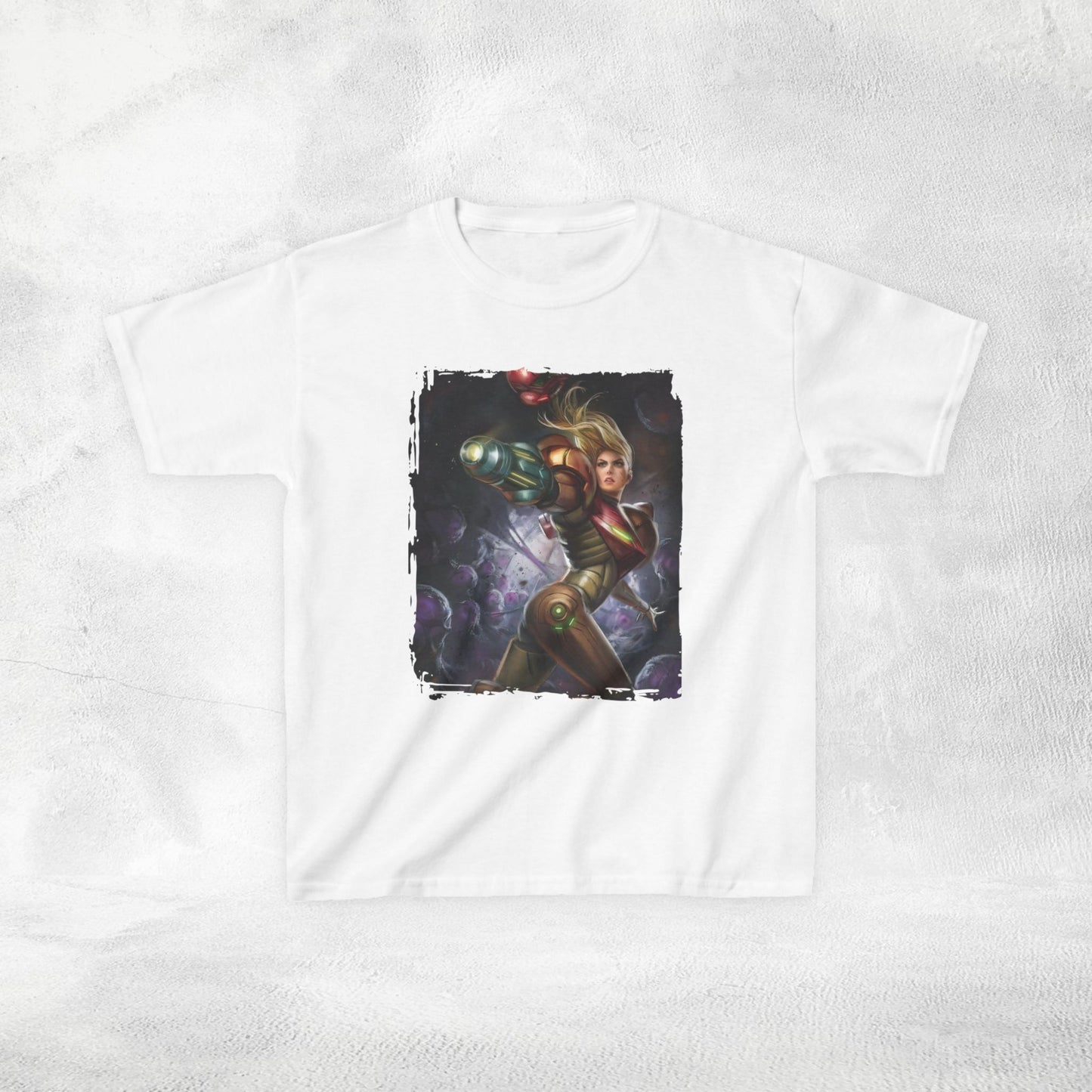 Kids  gaming shirt Samus Aran