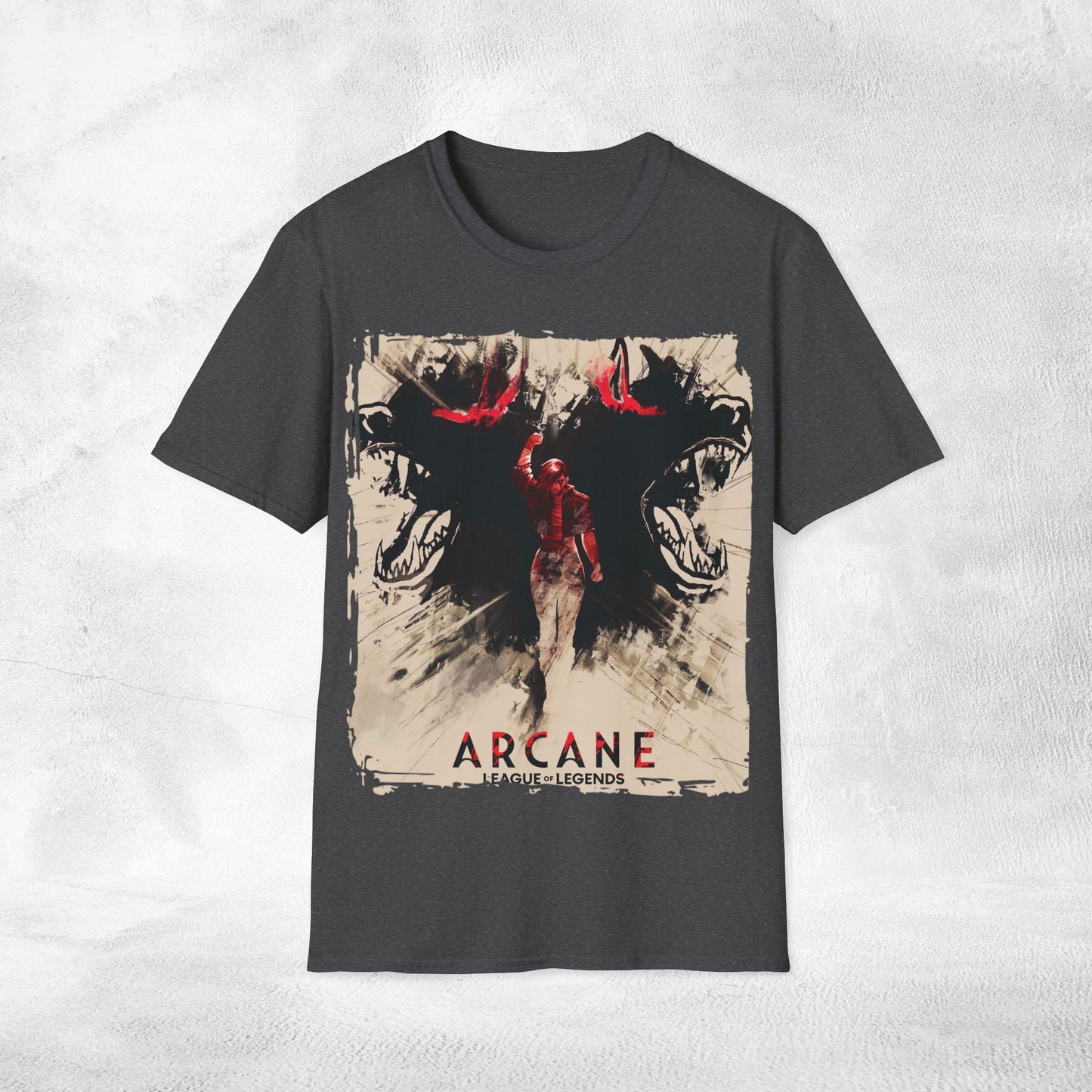 Unisex Gaming shirt Arcane Series LOL Vi