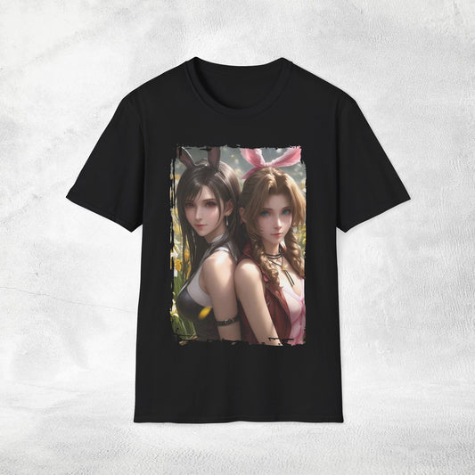 Unisex Gaming shirt Final Fantasy Aerith Gainsborough Tifa Lockhart Bunny Ears