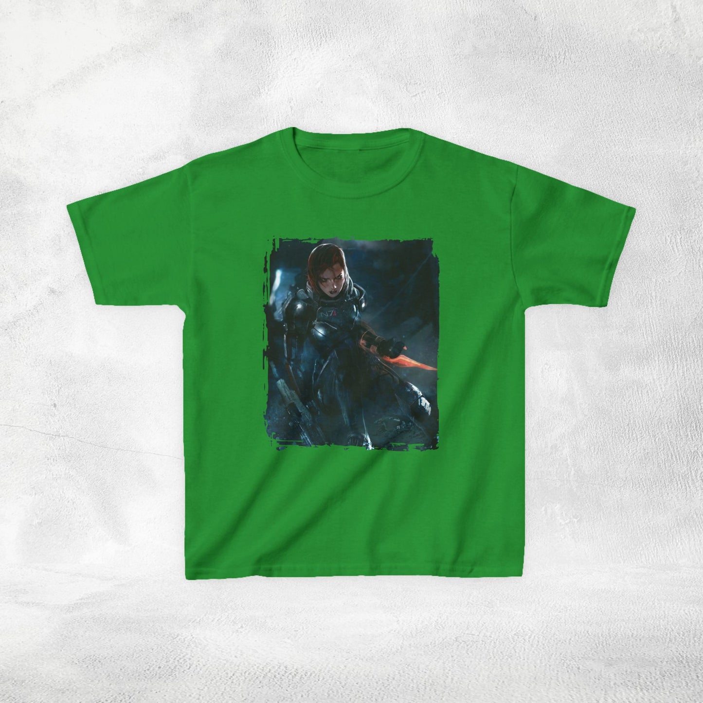 Kids gaming shirt Mass Effect Shepard