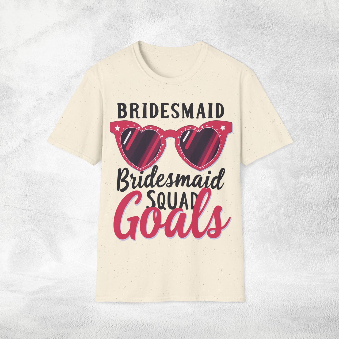 Women T-Shirt Bridesmaid Squad Goals bachelorette party