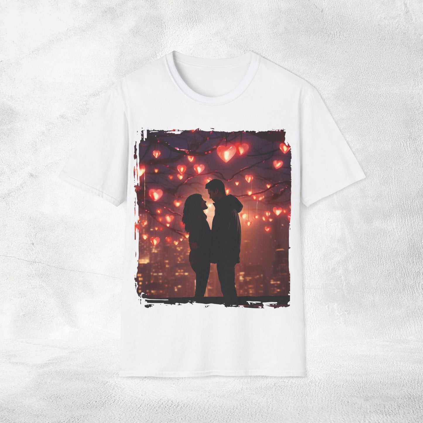 Unisex couples T-Shirt hearts