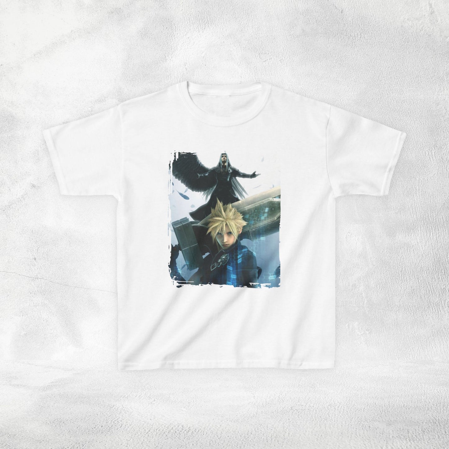 Copy of Kids gaming shirt Final Fantasy Cloud and Sephiroth