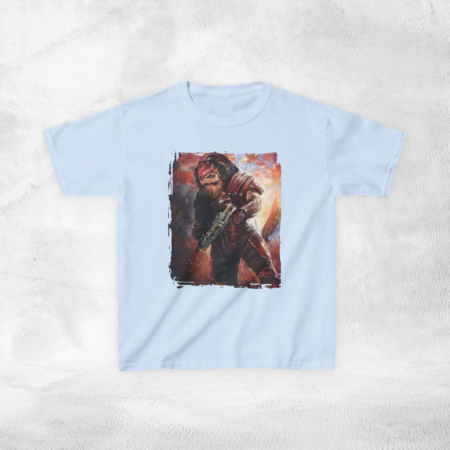 Kids  gaming shirt Mass Effect Urdnot Wrex
