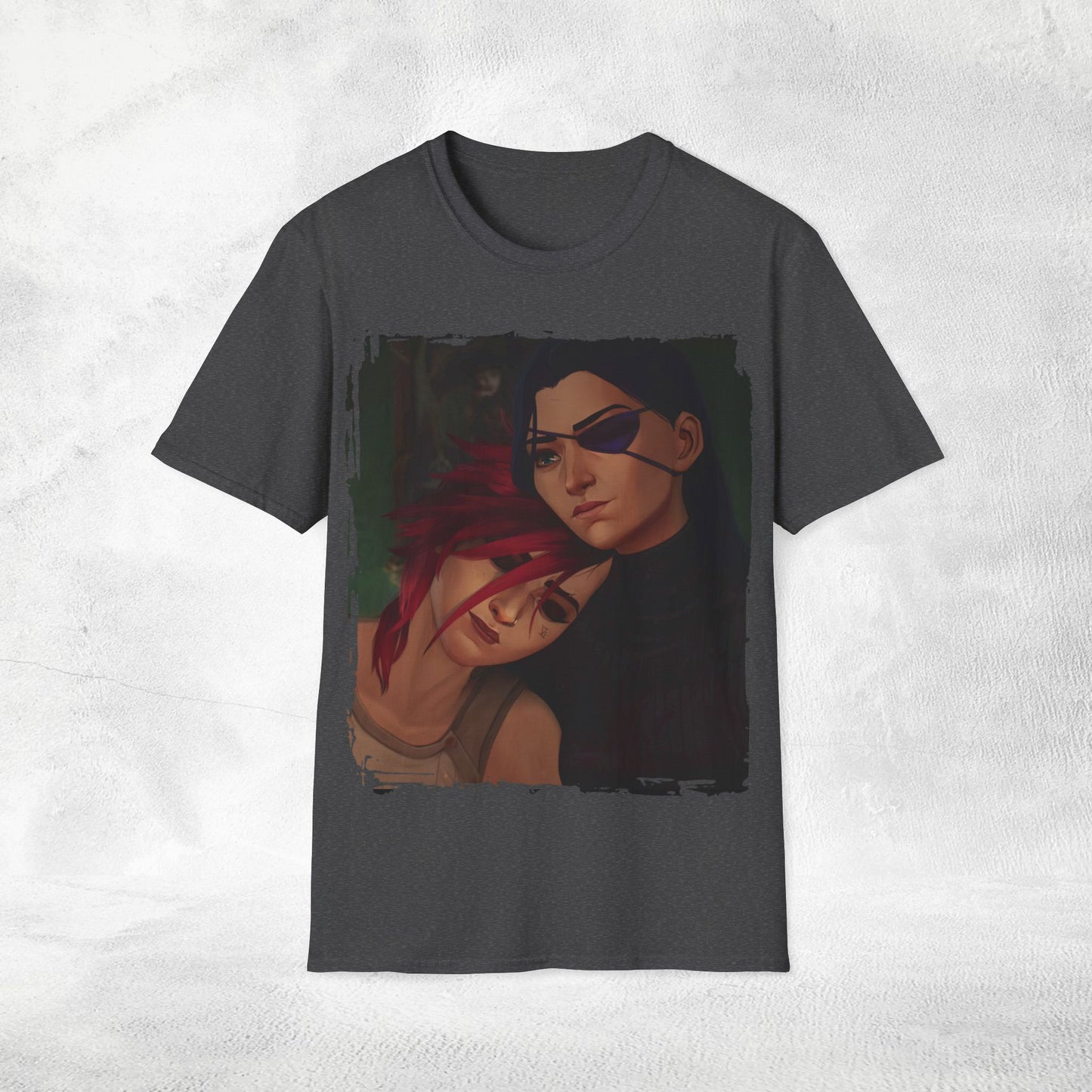 Unisex Gaming shirt Arcane Series LOL Caitlyn and Vi