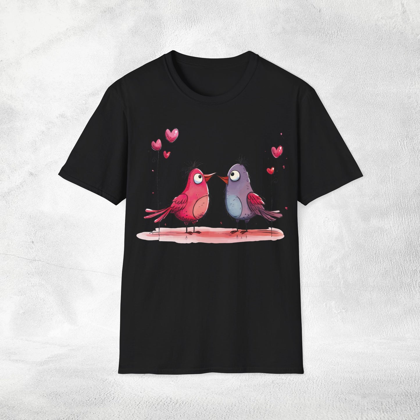 Unisex couples T-Shirt lovebird