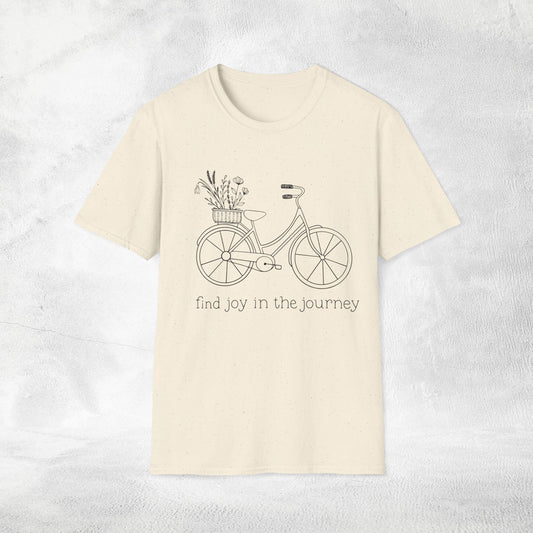 Womens Slogan T-shirt find joy in the journey