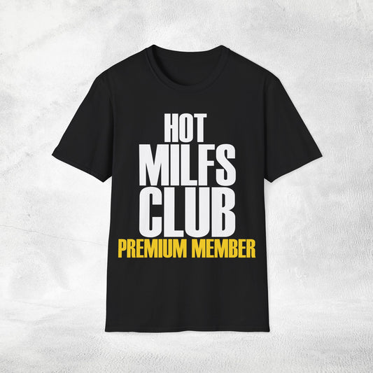Womens Wifey T-shirt HOT MILFS CLUB Premium Member