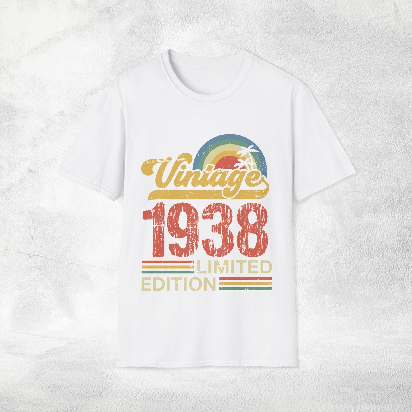 Unisex year of birth shirt 1938