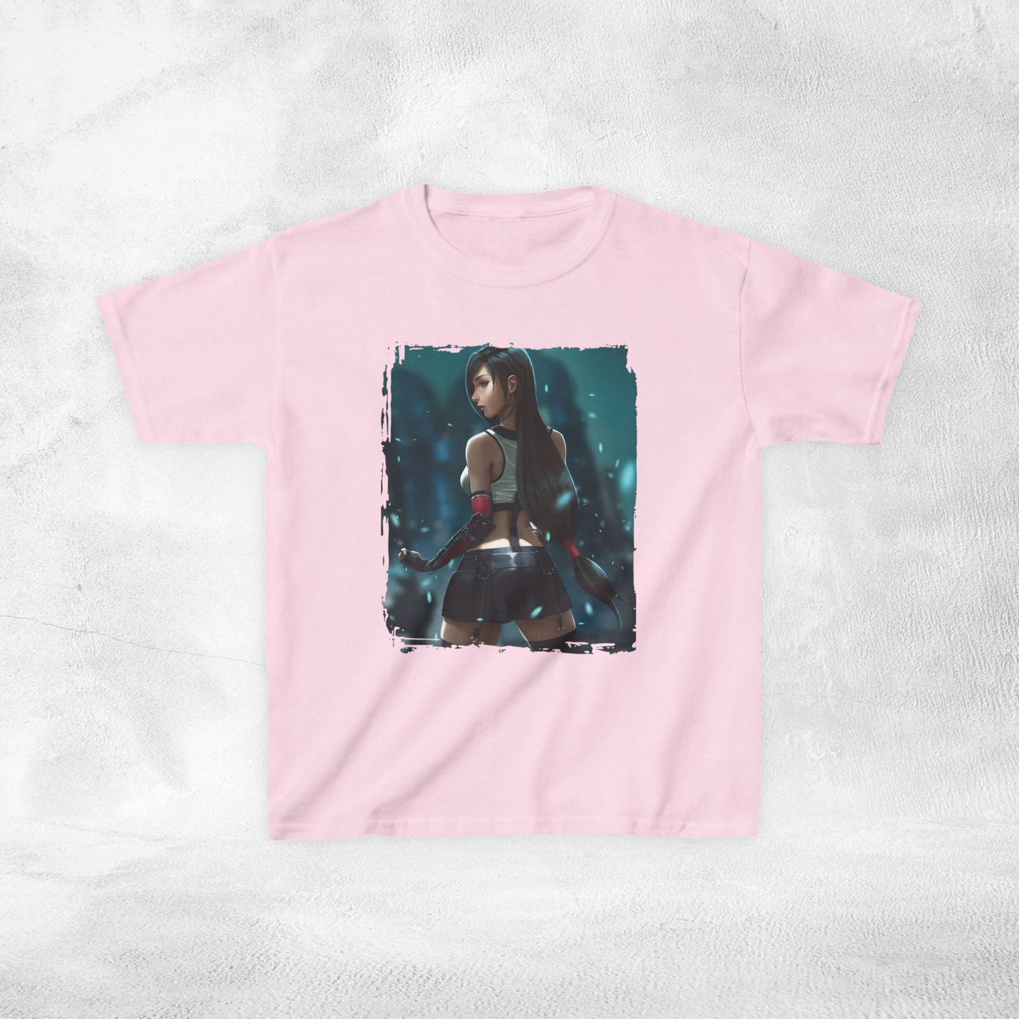 Kids  gaming shirt Final Fantasy Tifa Lockhart