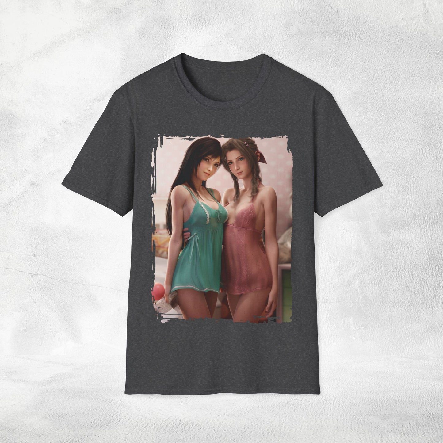 Unisex Gaming shirt Final Fantasy Aerith Gainsborough Tifa Lockhart