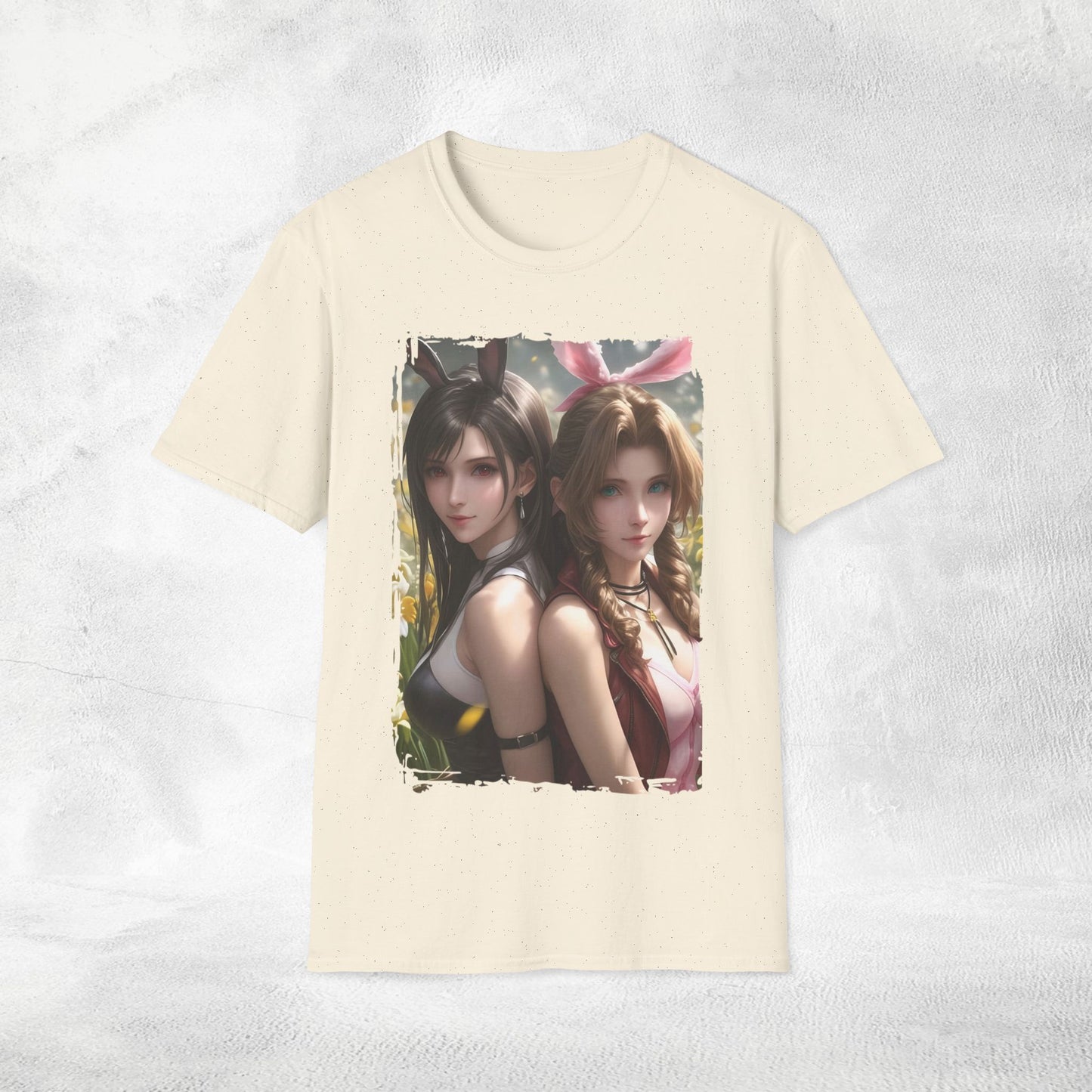 Unisex Gaming shirt Final Fantasy Aerith Gainsborough Tifa Lockhart Bunny Ears