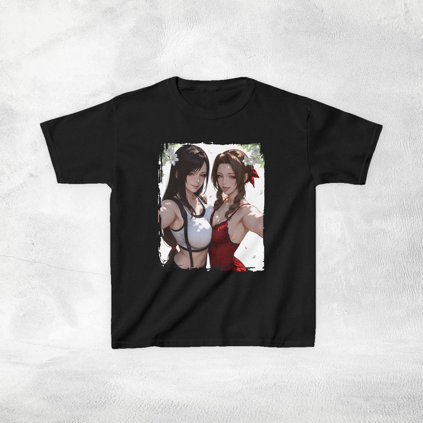 Kids gaming shirt Final Fantasy Tifa Lockhart and Aerith Gainsborough