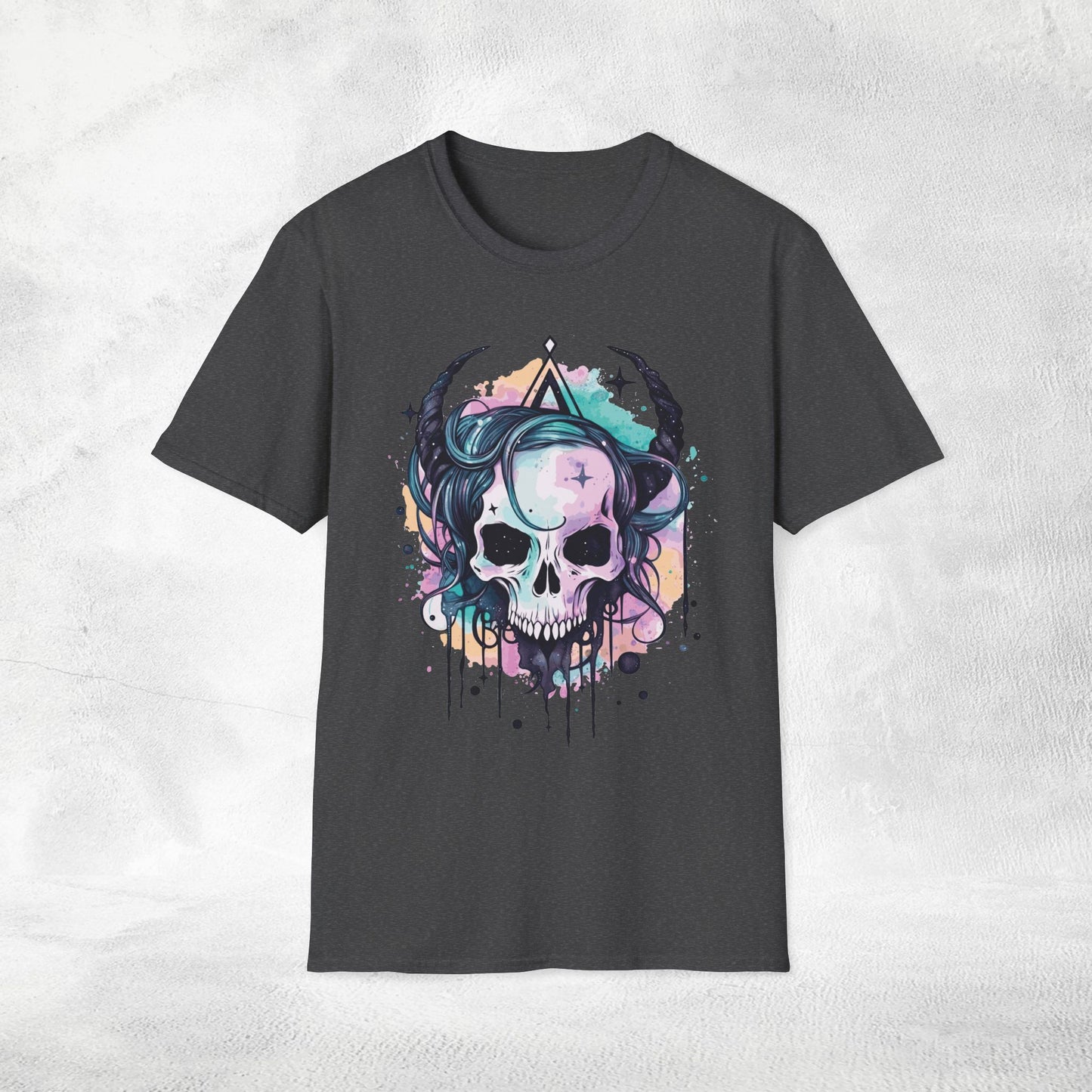 Unisex Gothic Shirt Pastel Skull