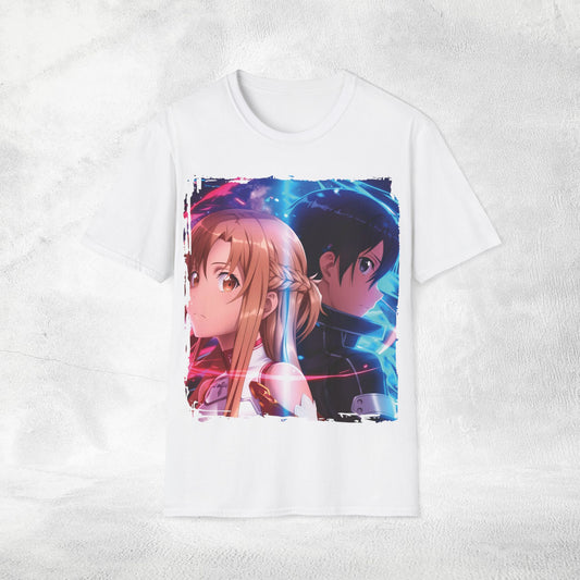 Unisex anime shirt Kazuto Kirigaya / Kirito and Asuna Yuuki