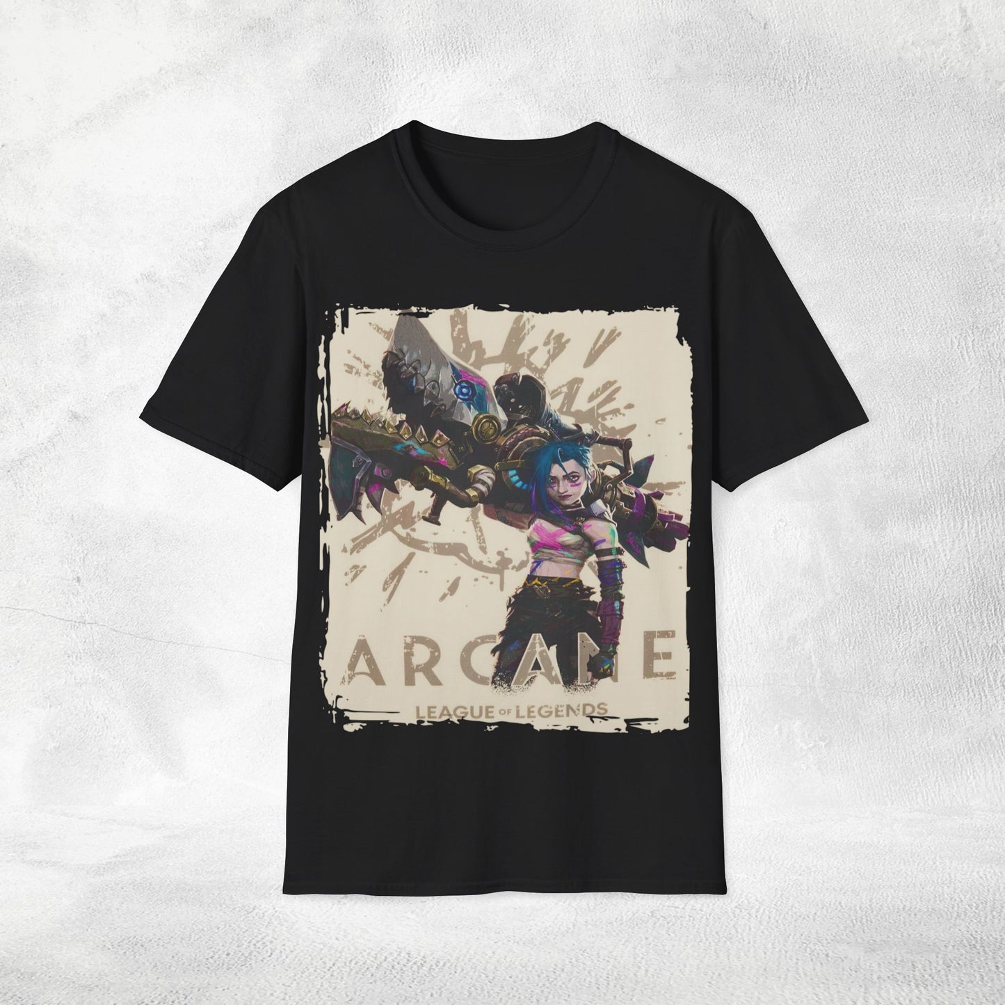 Unisex Gaming shirt Arcane Series LOL Jinx