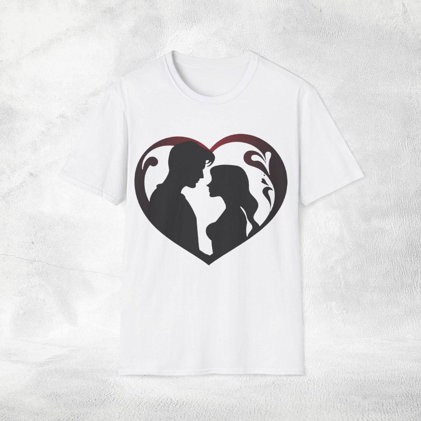 Unisex couples T-Shirt heart