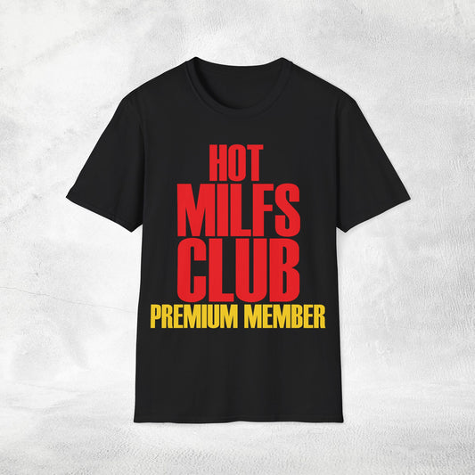 Womens Wifey T-shirt HOT MILFS CLUB Premium Member