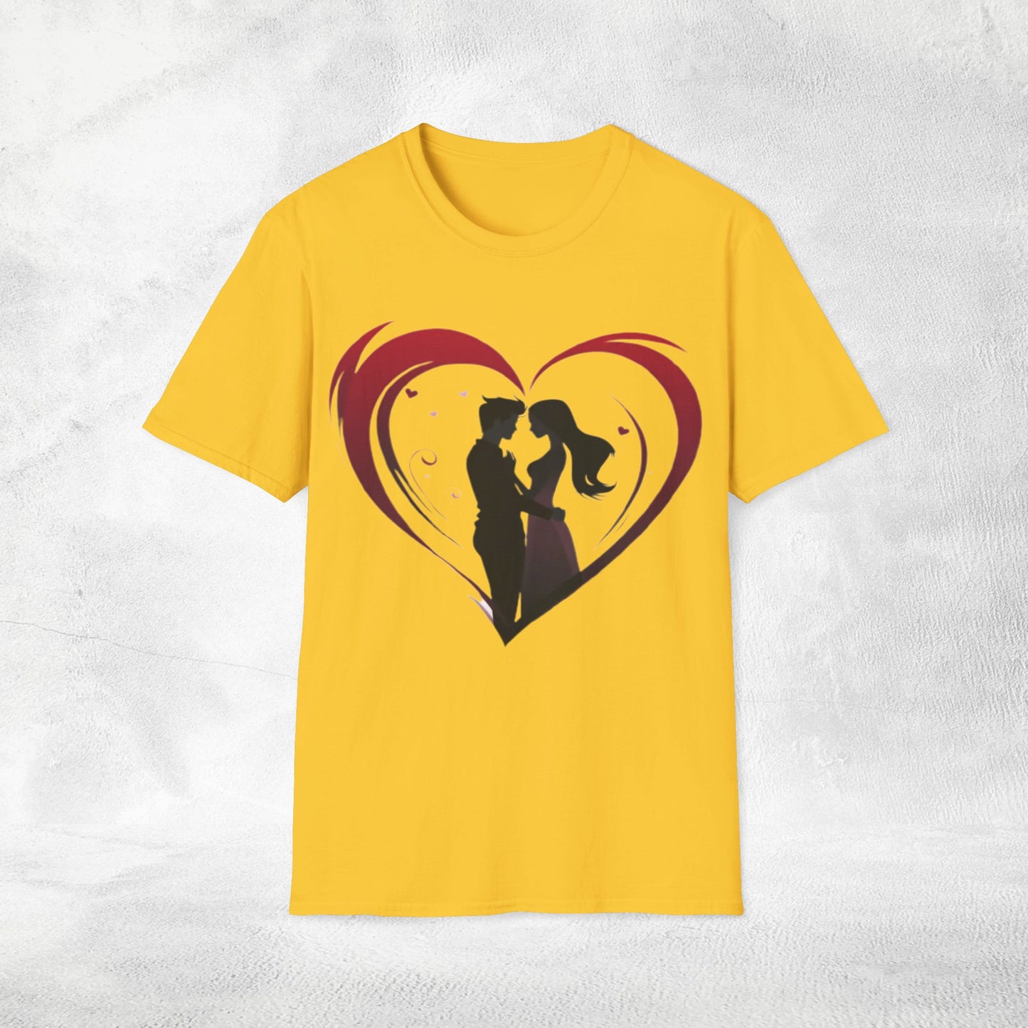 Unisex couples T-Shirt heart