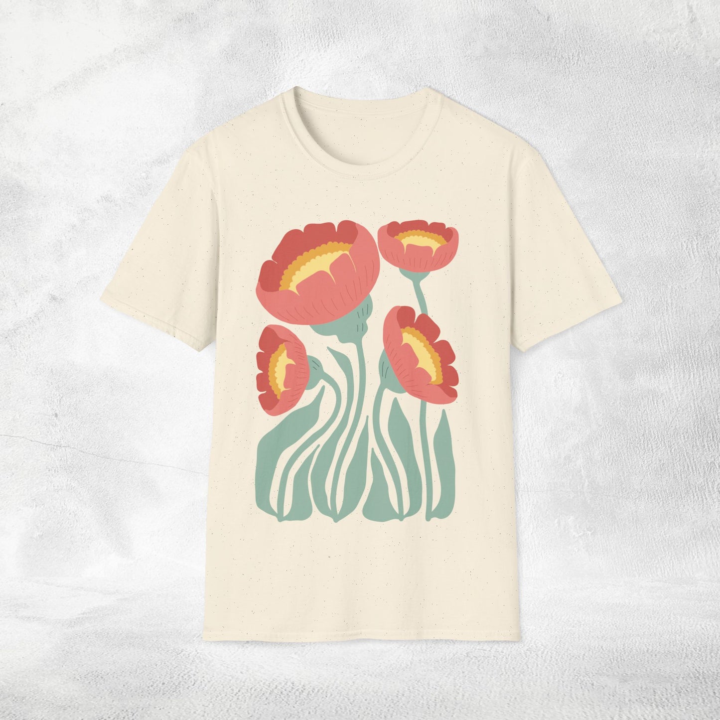 Womens shirt Dänische Blumen