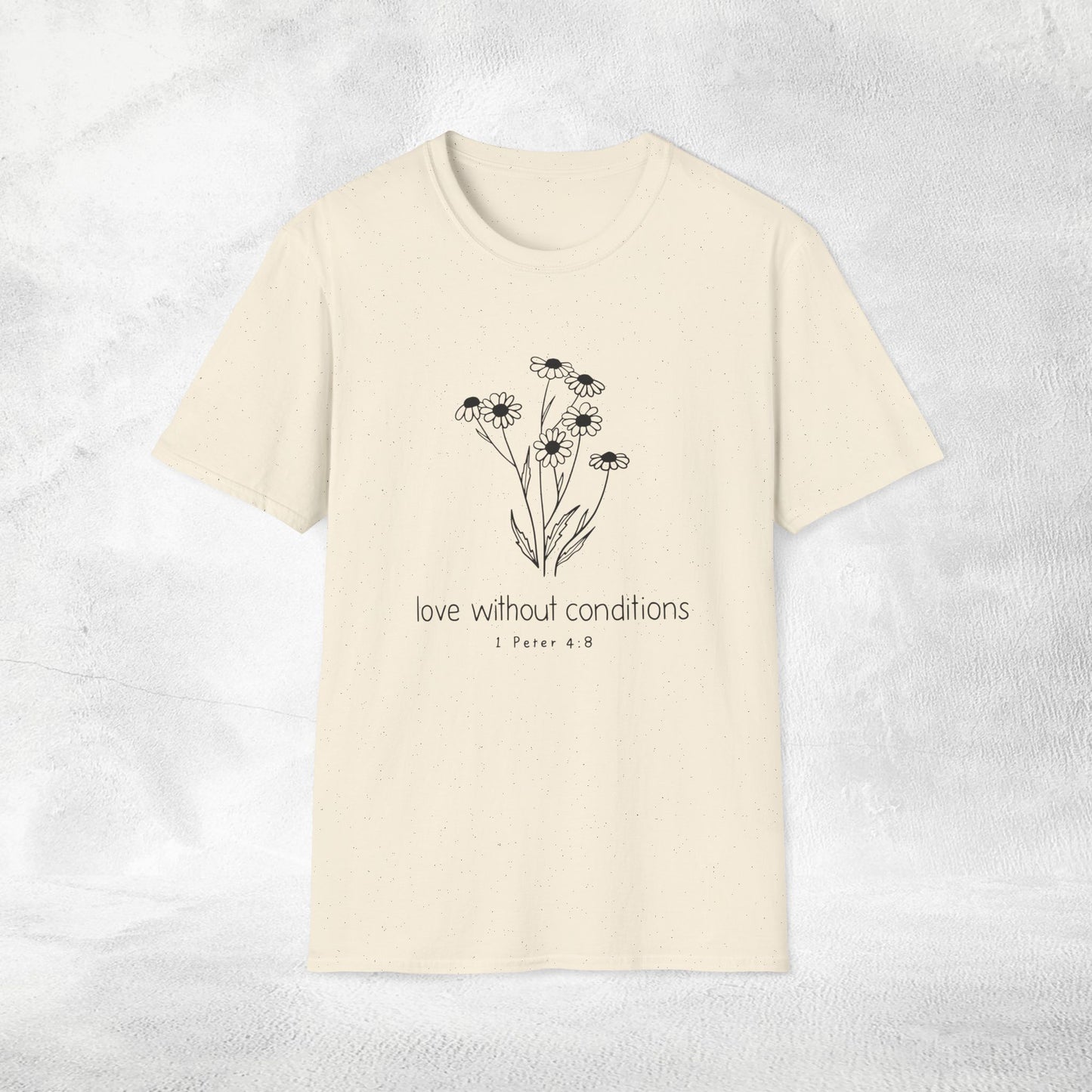 Women's Slogan T-shirt love without conditions