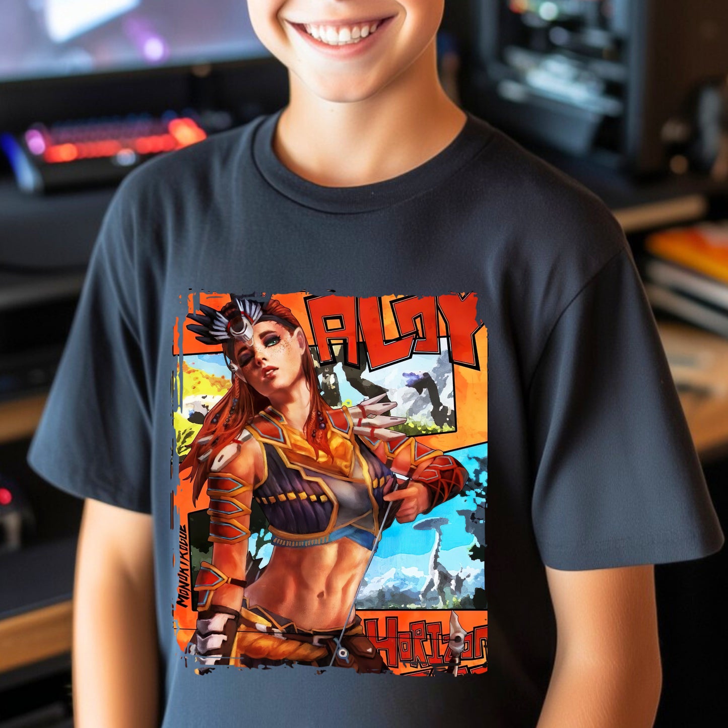 Kids  gaming shirt Aloy