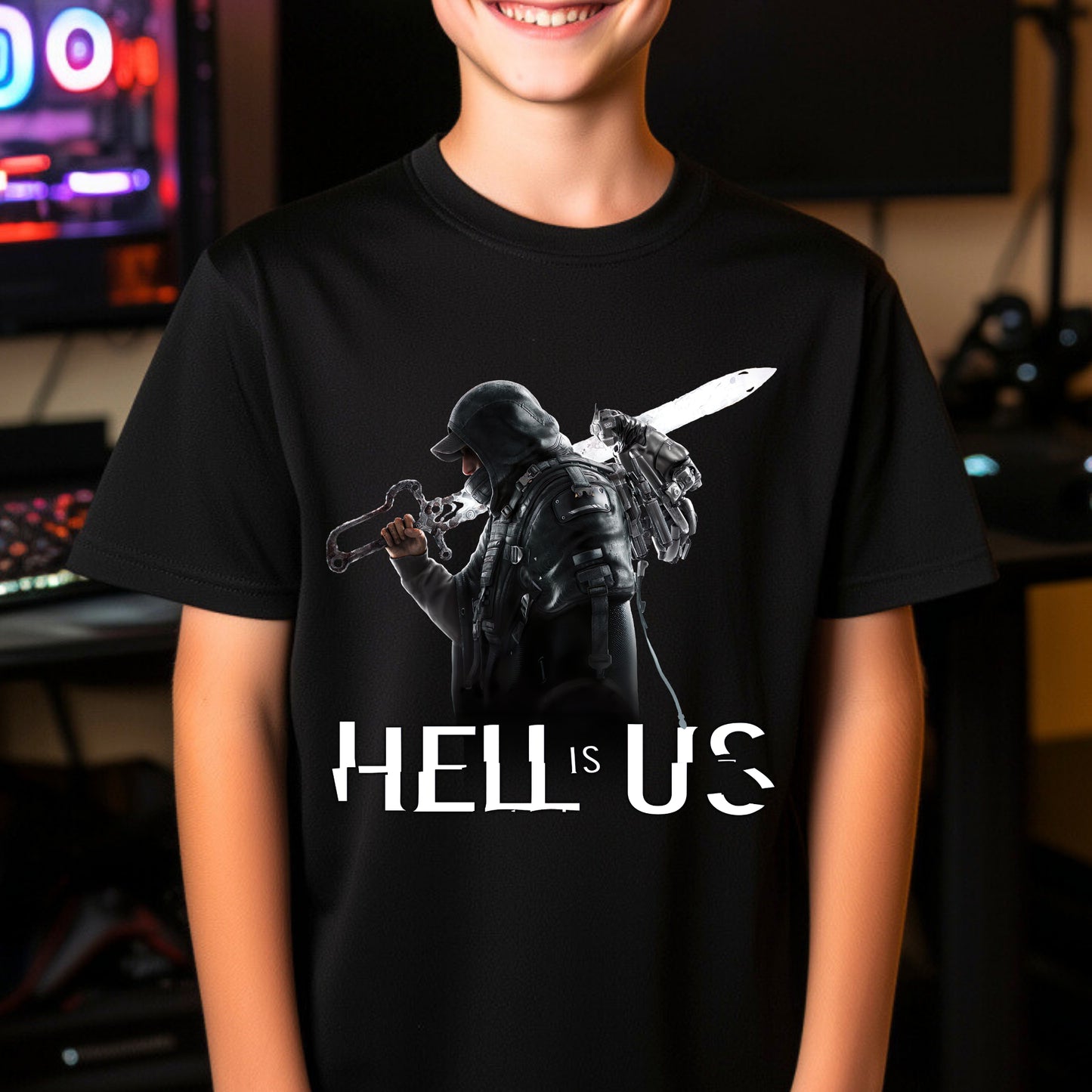 Kids  gaming shirt Hell is Us