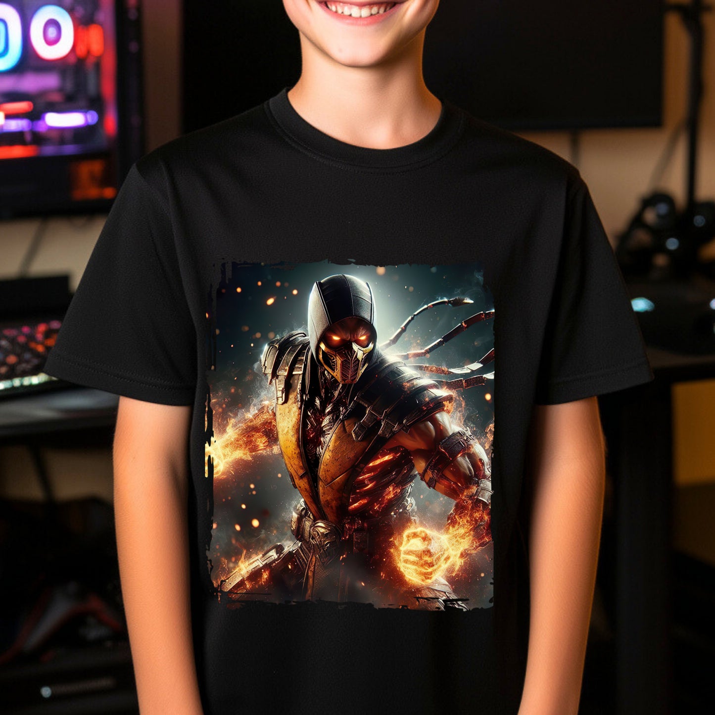 Kids  gaming shirt Mortal Kombat