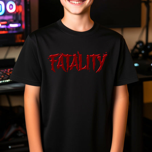 Kids  gaming shirt Mortal Kombat Fatality