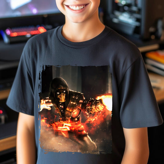 Kids  gaming shirt Mortal Kombat