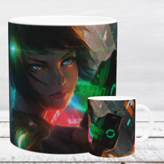 Ceramic Mug 11oz / 325 ml Cyberpunk