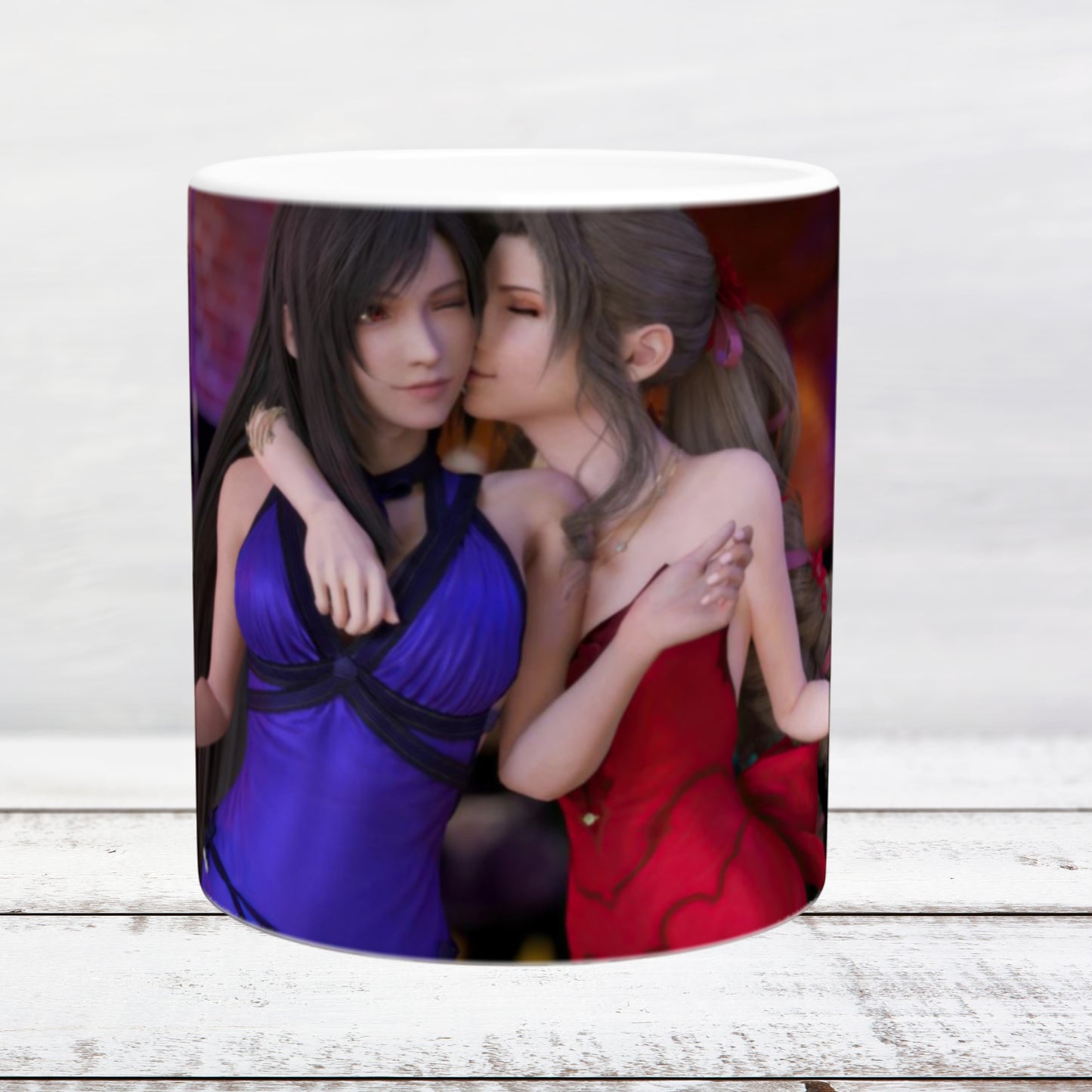 Keramiktasse 11oz / 325 ml FF7 Aerith and Tifa