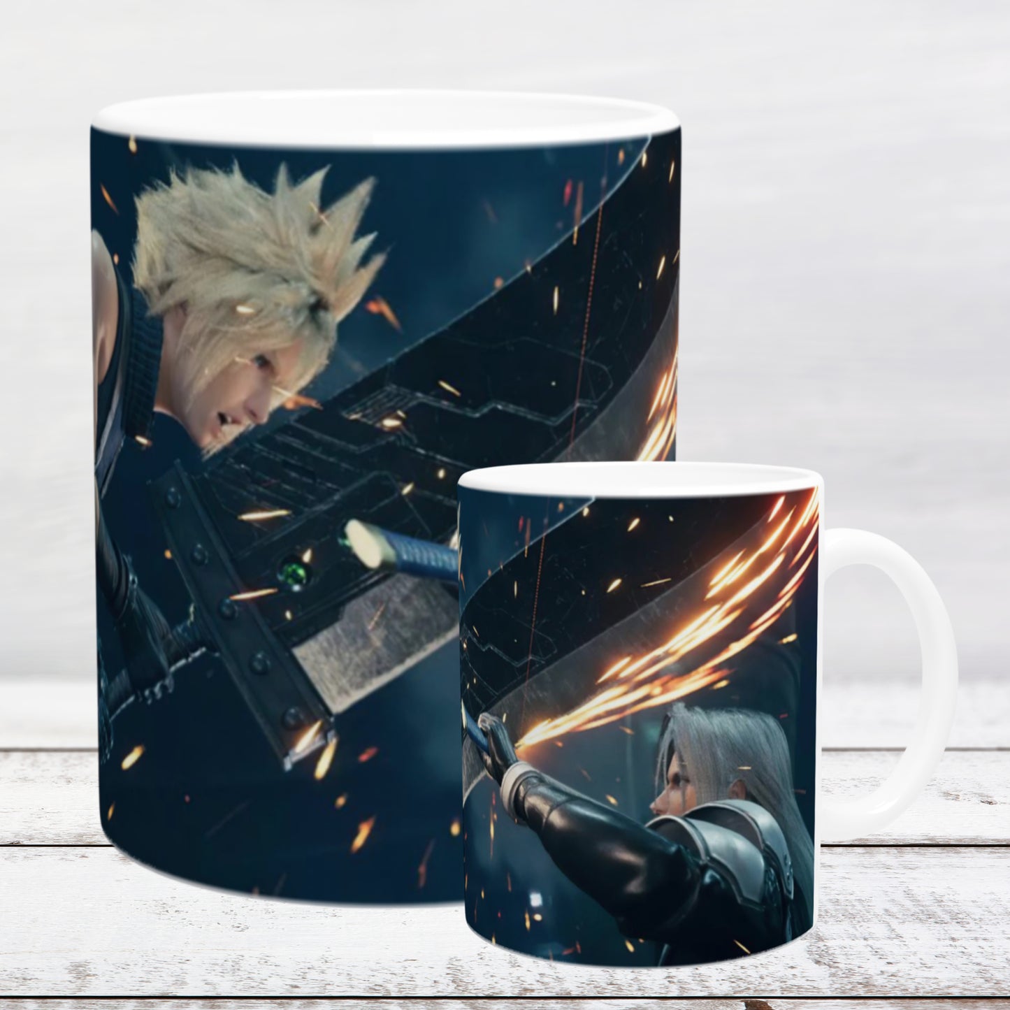 Keramiktasse 11oz / 325 ml FF7 Sephiroth and Cloud